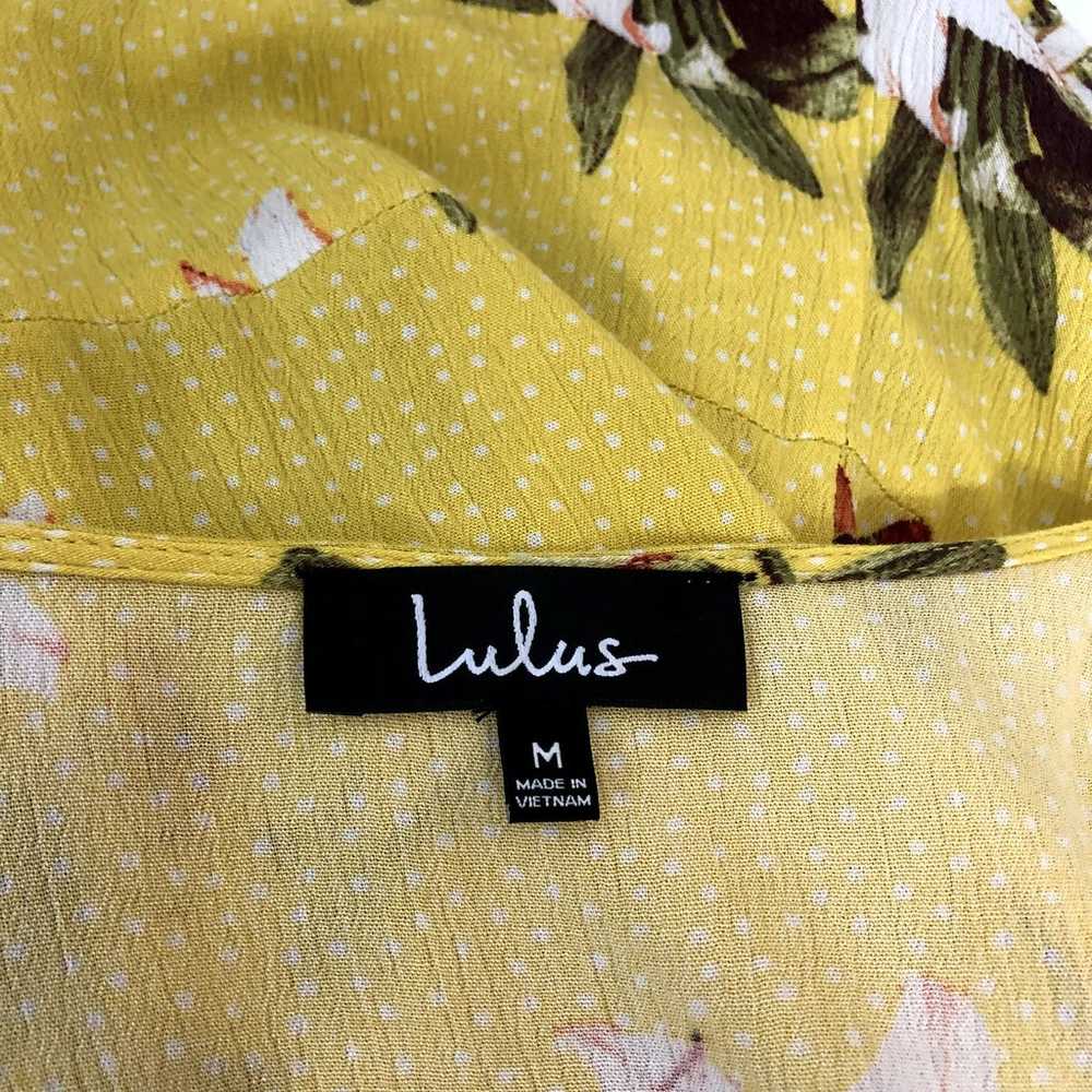 Lulus Maxi Wrap Floral Dress Size Medium V-Neck S… - image 12