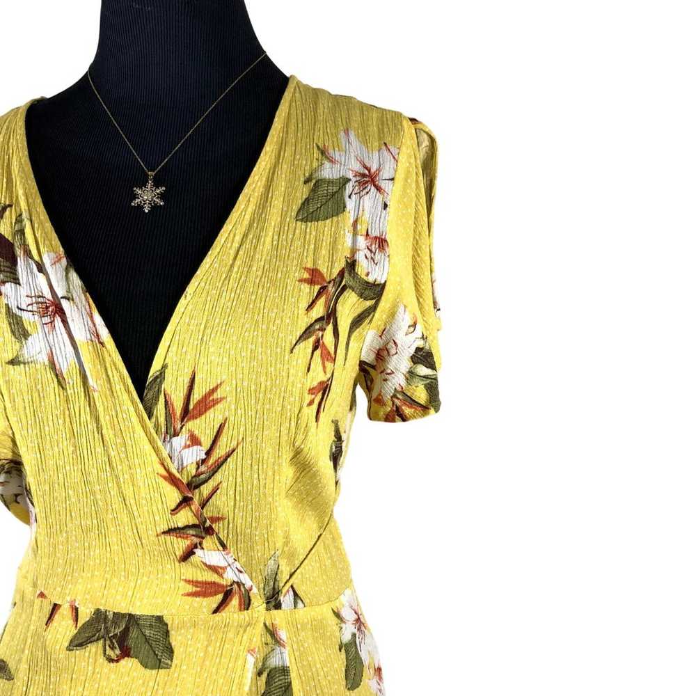 Lulus Maxi Wrap Floral Dress Size Medium V-Neck S… - image 4