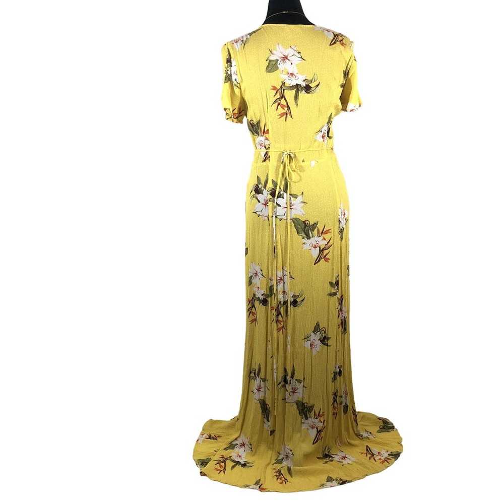 Lulus Maxi Wrap Floral Dress Size Medium V-Neck S… - image 8