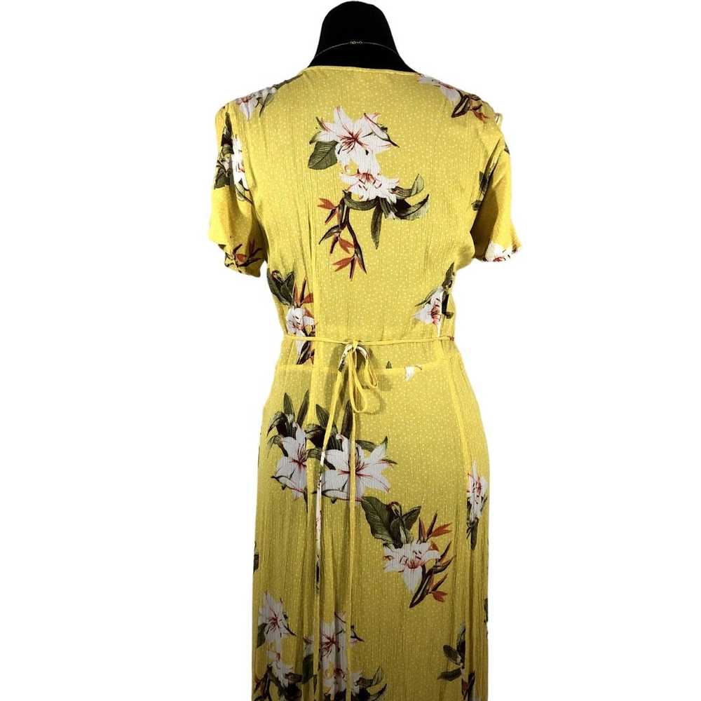 Lulus Maxi Wrap Floral Dress Size Medium V-Neck S… - image 9