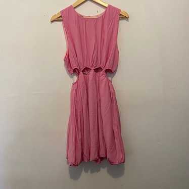 Entro Pink Cutout Mini Dress