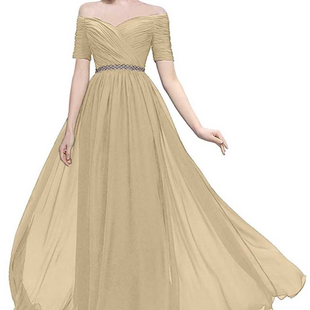 Womens Off Prom Bridesmaid Dress Long Aline Eveni… - image 2