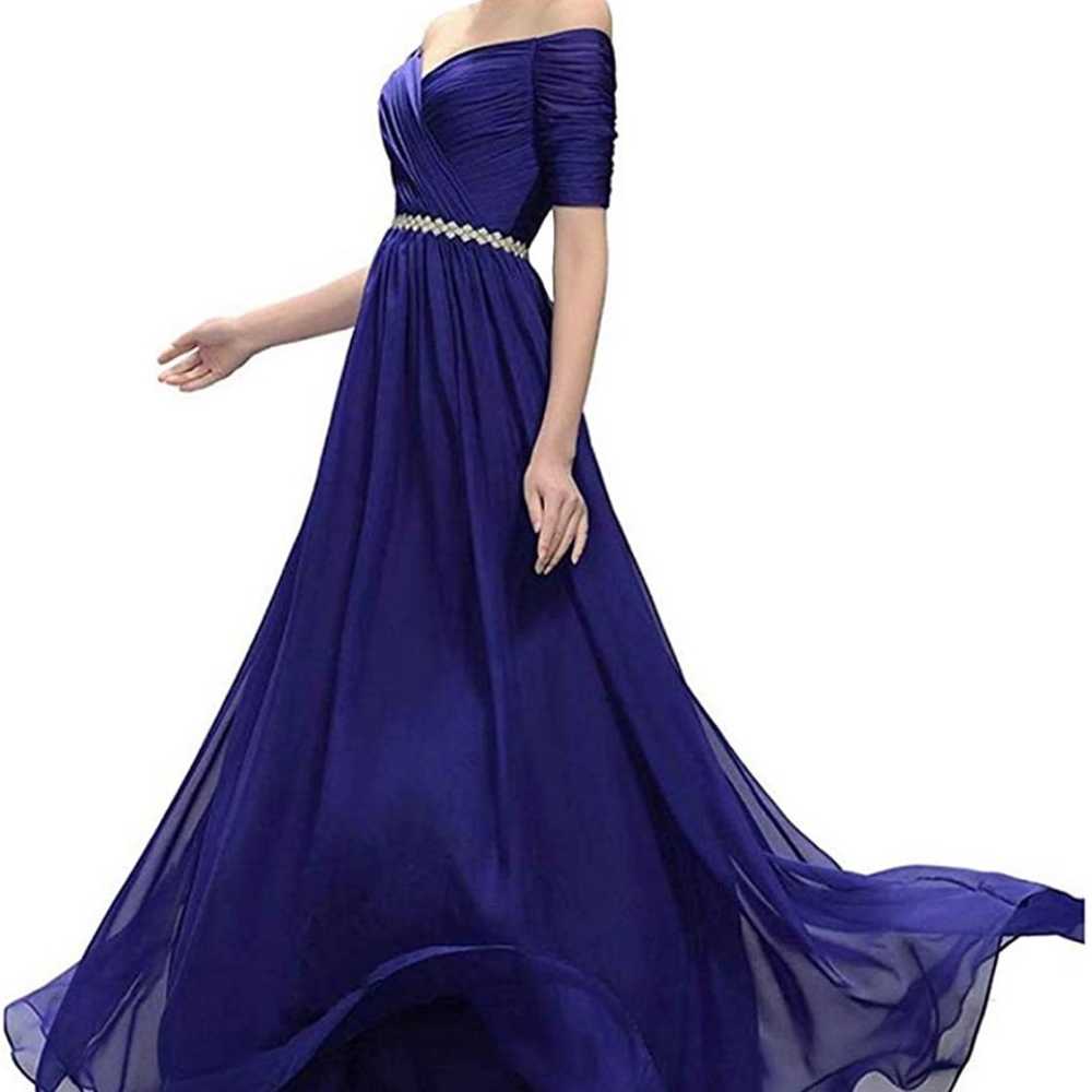 Womens Off Prom Bridesmaid Dress Long Aline Eveni… - image 4