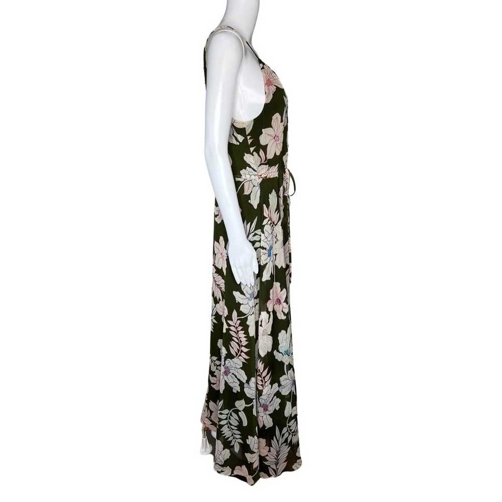 Sanctuary Dress Womens Large Olive Green Floral S… - image 2