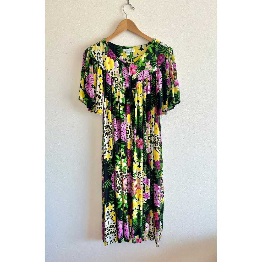 Go Softly Tropical Patio Dress size Small - image 1