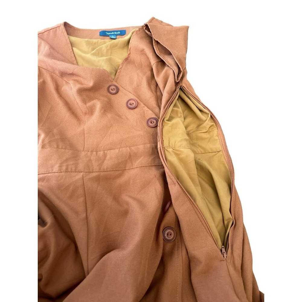 ModCloth Orange Button Front Dress size S (B12) - image 5