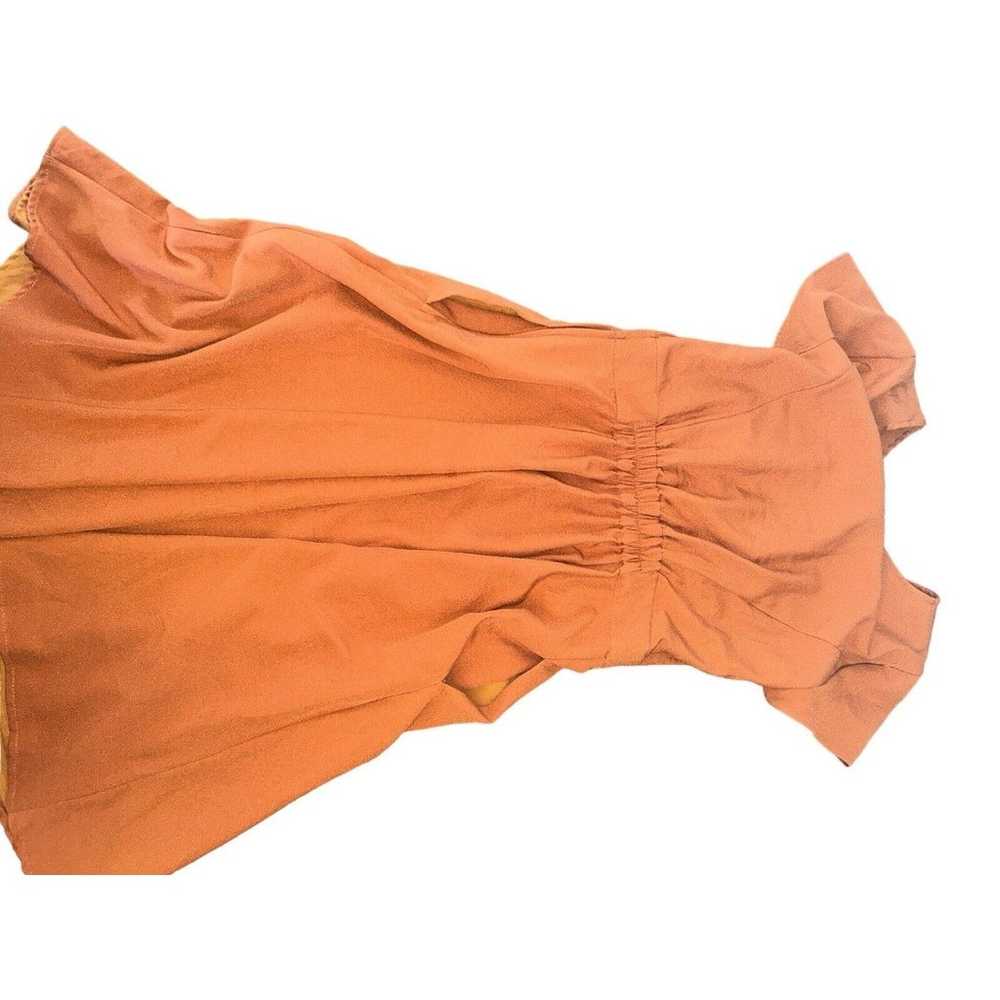 ModCloth Orange Button Front Dress size S (B12) - image 6