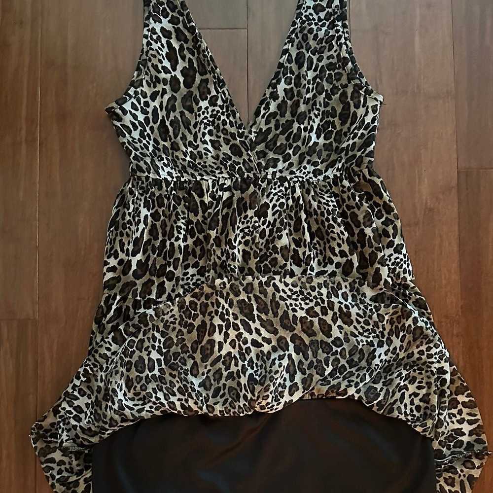 Love Culture Leopard Print Ruffle Dress; Sleevele… - image 12