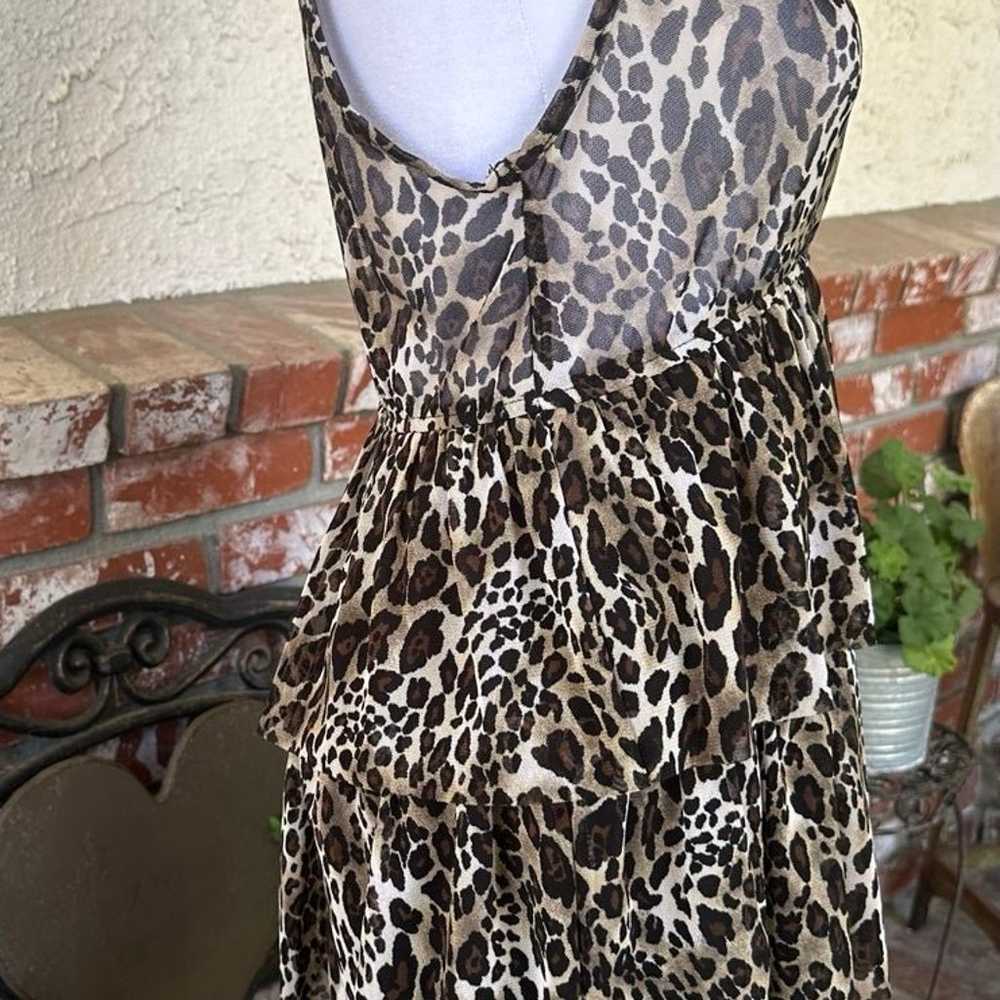 Love Culture Leopard Print Ruffle Dress; Sleevele… - image 3