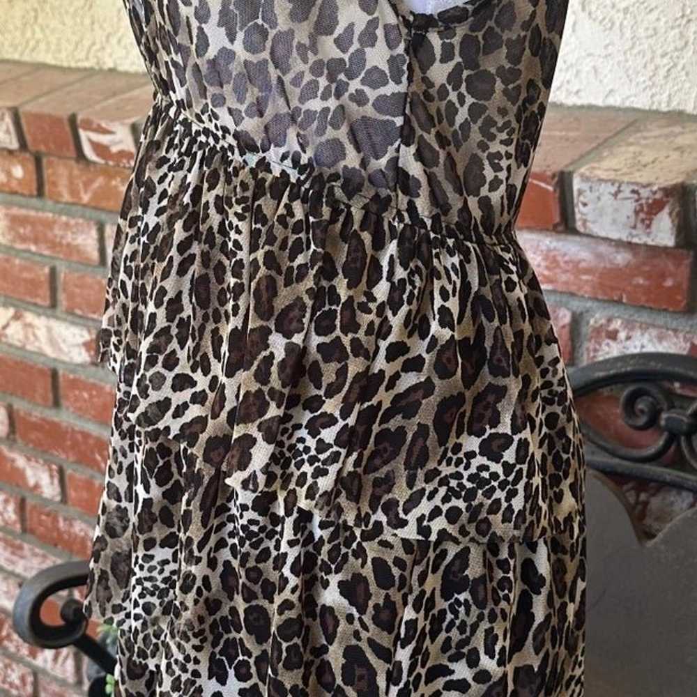 Love Culture Leopard Print Ruffle Dress; Sleevele… - image 5