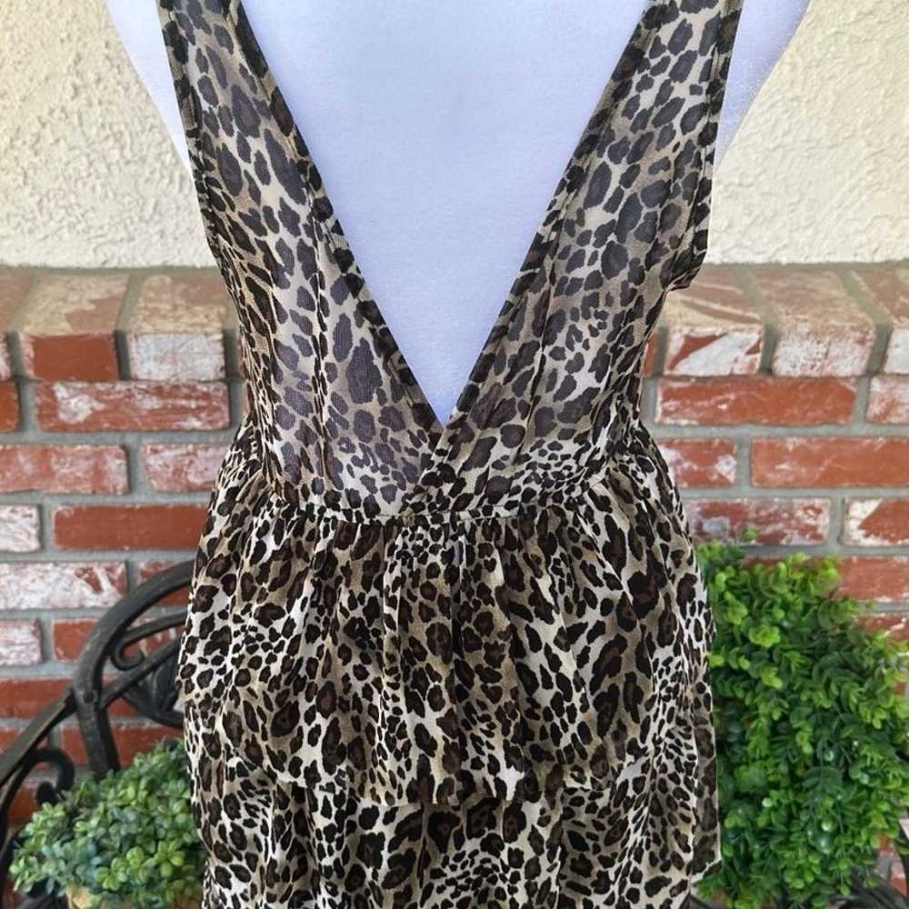 Love Culture Leopard Print Ruffle Dress; Sleevele… - image 6