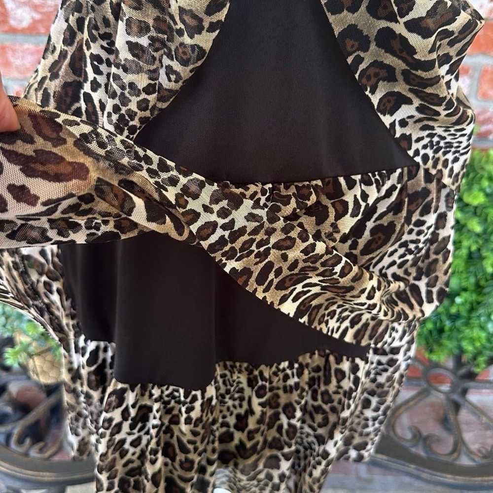 Love Culture Leopard Print Ruffle Dress; Sleevele… - image 7