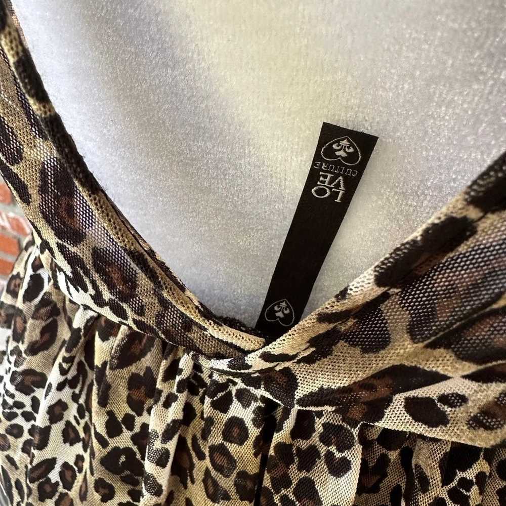 Love Culture Leopard Print Ruffle Dress; Sleevele… - image 9