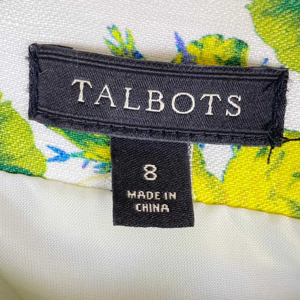 Talbots Size 8 Sheath Midi Dress Short Sleeve Flo… - image 5