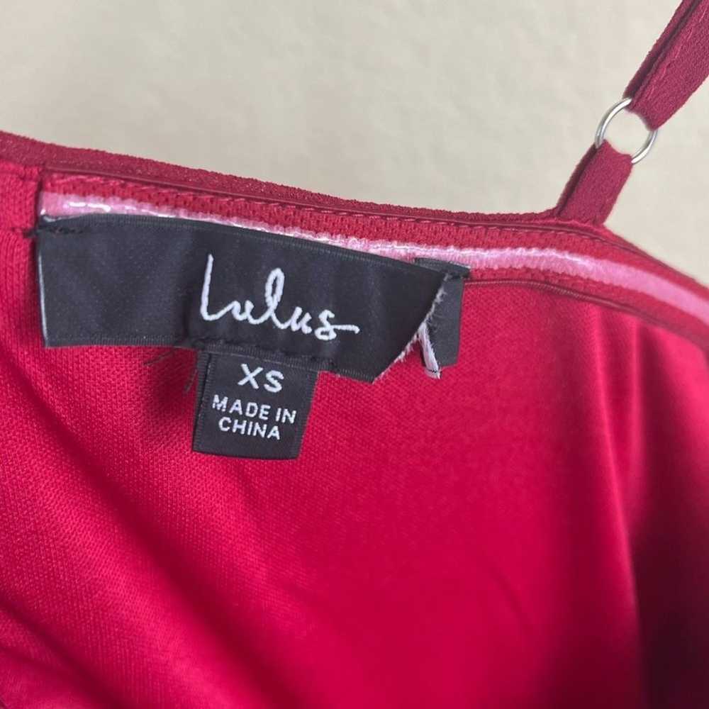 Lulus Cause for Commotion Red Pleated Bustier Max… - image 7