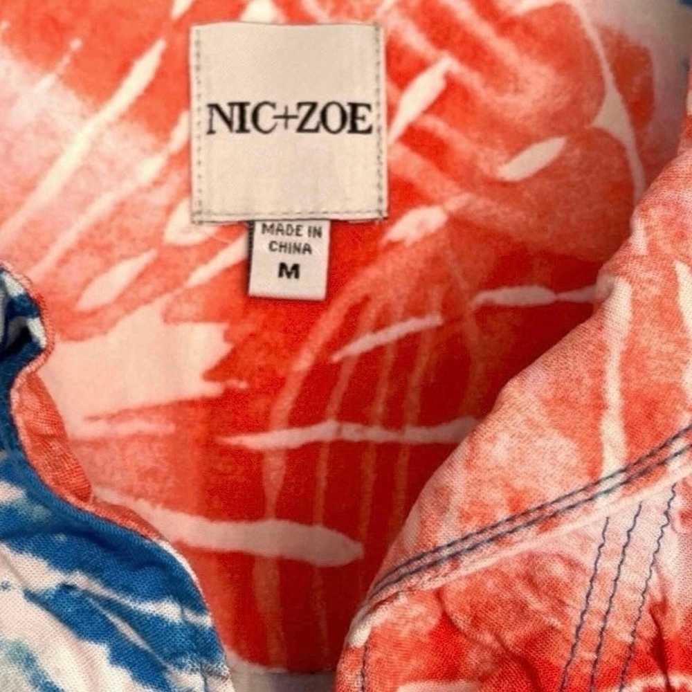 Nic + Zoe watercolor blooms dress size medium - image 6
