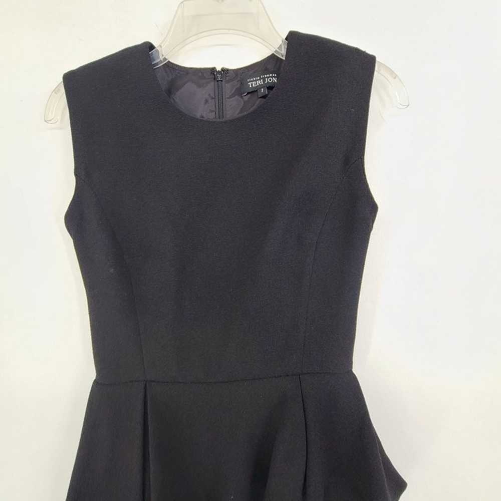 Teri Jon Women's Sleeveless Midi Dress Black Size… - image 3