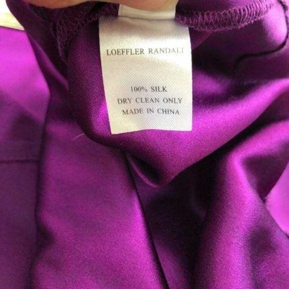 Loeffler Randall Purple Silk Racerback Dress 4 - image 8