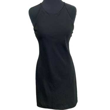 Vintage JUMP Brand Black Strappy Halter Dress - image 1