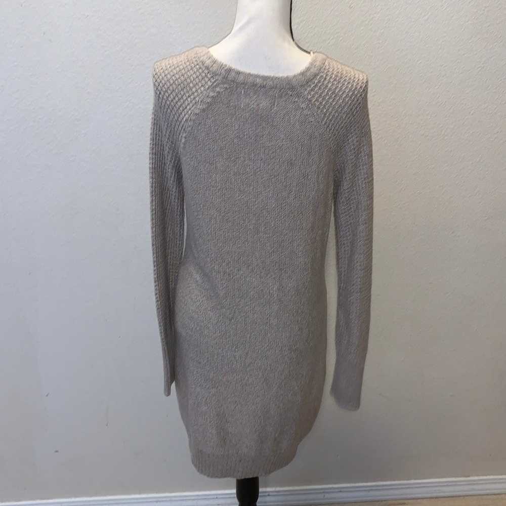 Ruby Moon beige wool blend cable knit sweater dre… - image 5