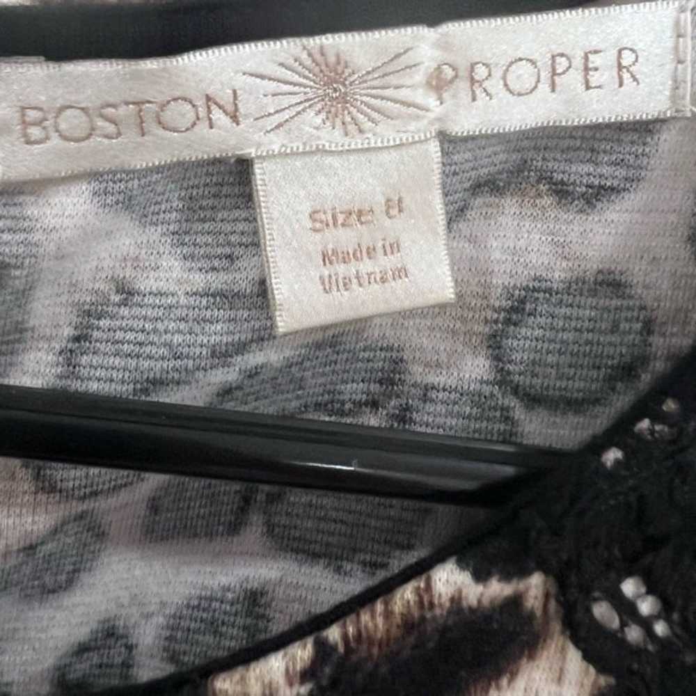 Boston Proper flattering leopard and lace sheath … - image 4
