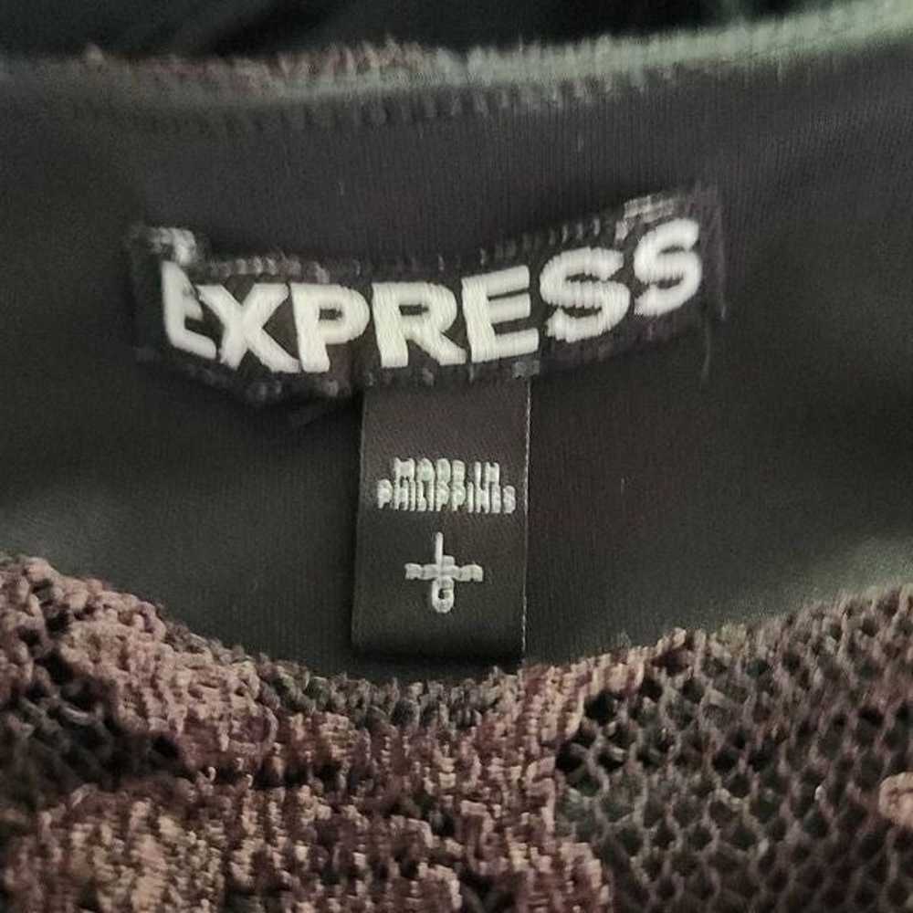 Express Ladies Sign Large Brown Lace Black Bandag… - image 6
