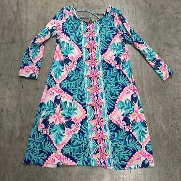 Lilly Pulitzer Ophelia Swing Dress Seaside Aqua XS - image 1