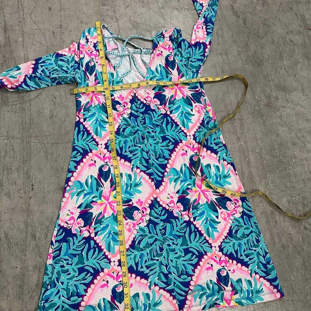 Lilly Pulitzer Ophelia Swing Dress Seaside Aqua XS - image 9