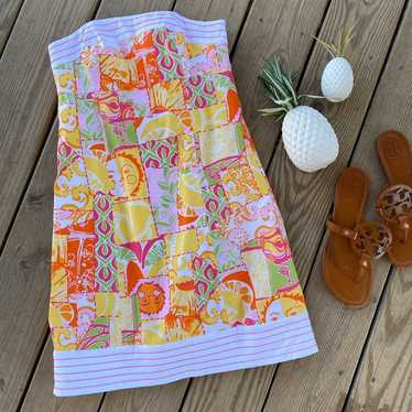 Lilly Pulitzer Patchwork Strapless Sun