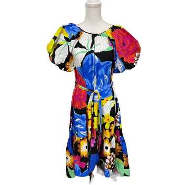 Christopher John Rogers Multi Color Floral Dress