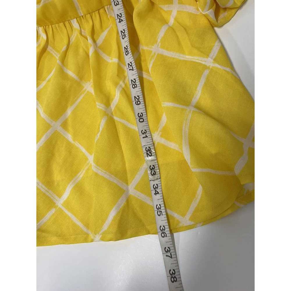 moon river dress yellow pleated size small - image 11