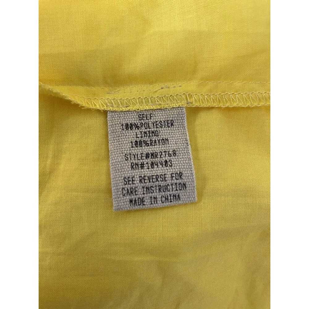 moon river dress yellow pleated size small - image 8
