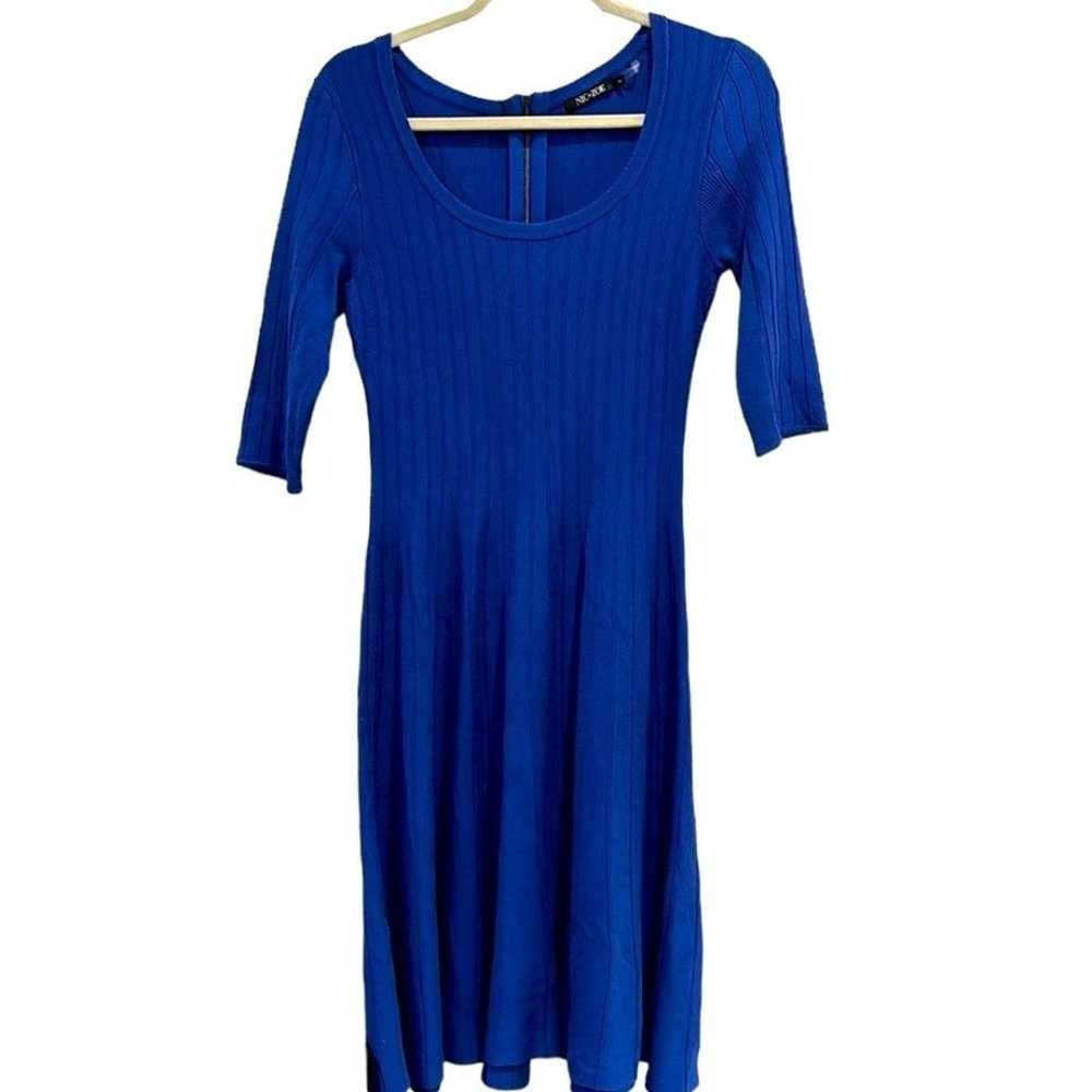 Nic Zoe Scoop Neck Riviera Knit Fit Flare Dress M… - image 1