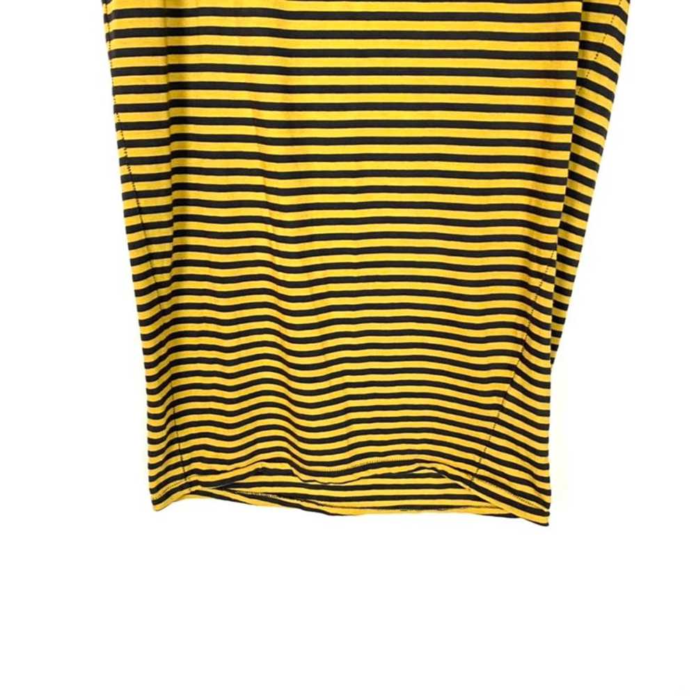 STATESIDE Mustard Striped T-Shirt Dress - image 4