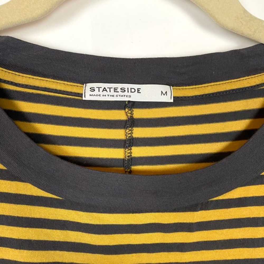 STATESIDE Mustard Striped T-Shirt Dress - image 6