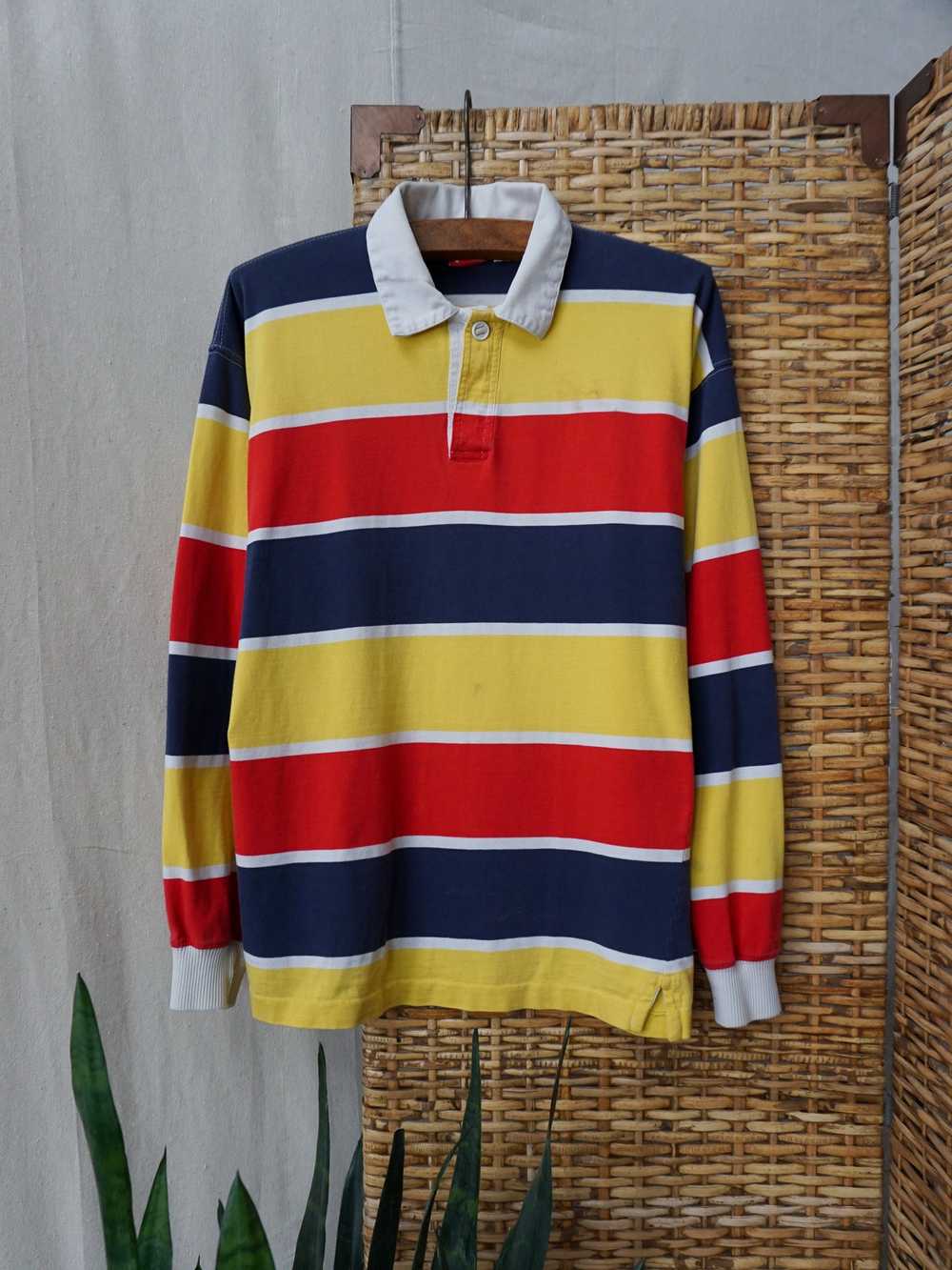 Primary Striped Rugby Shirt—[S/M] - image 1