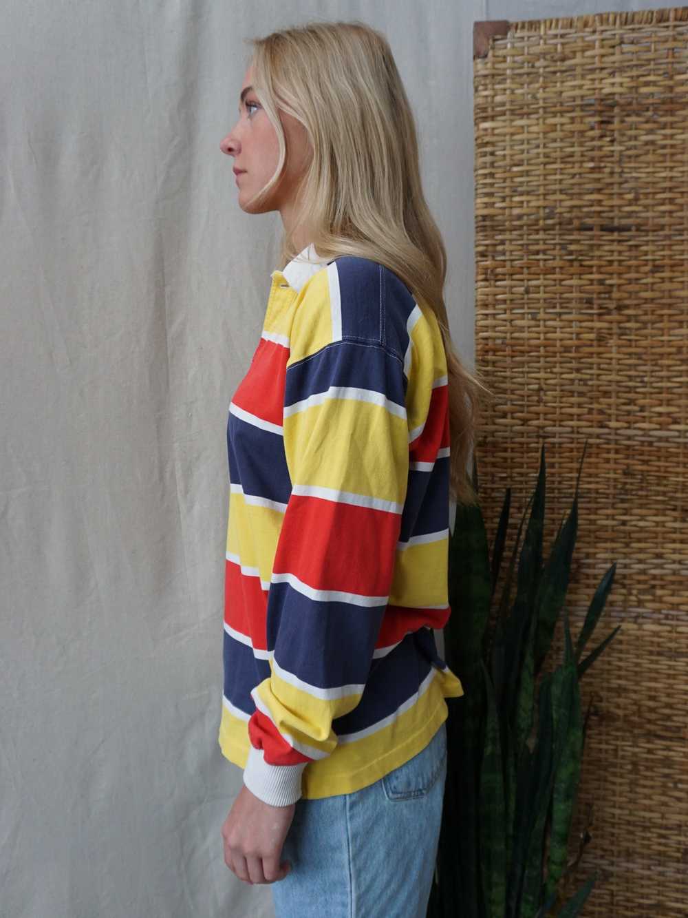 Primary Striped Rugby Shirt—[S/M] - image 4