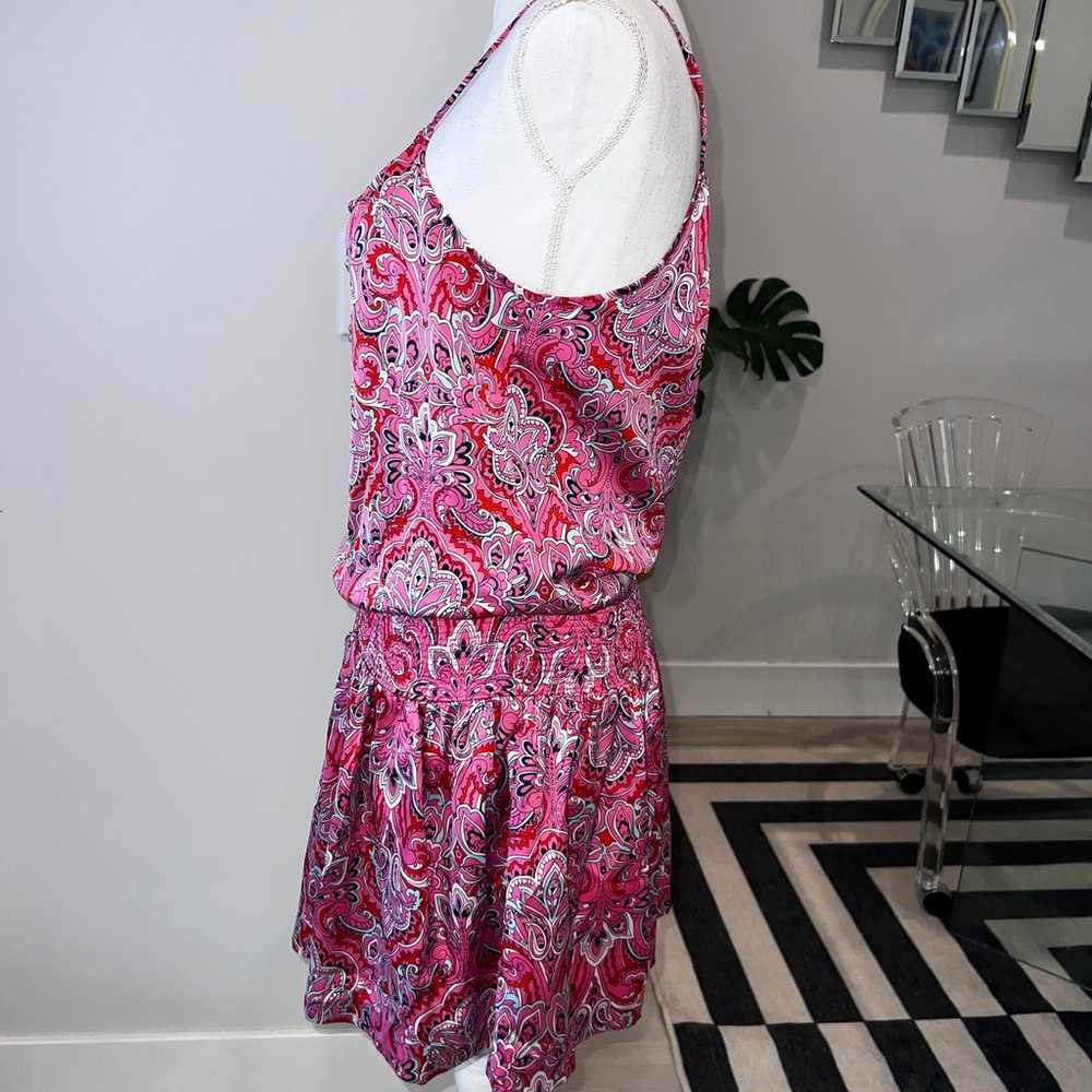 Juicy Couture pink paisley slip mini keyhole dress - image 4