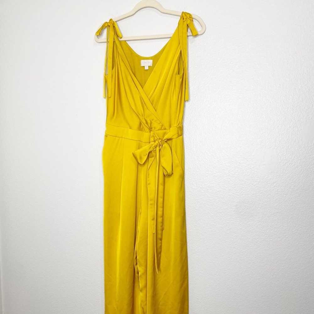 J. Crew Collection wide-leg jumpsuit in satin-cre… - image 3