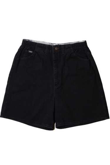 Vintage Black Denim High Waisted Lee Shorts