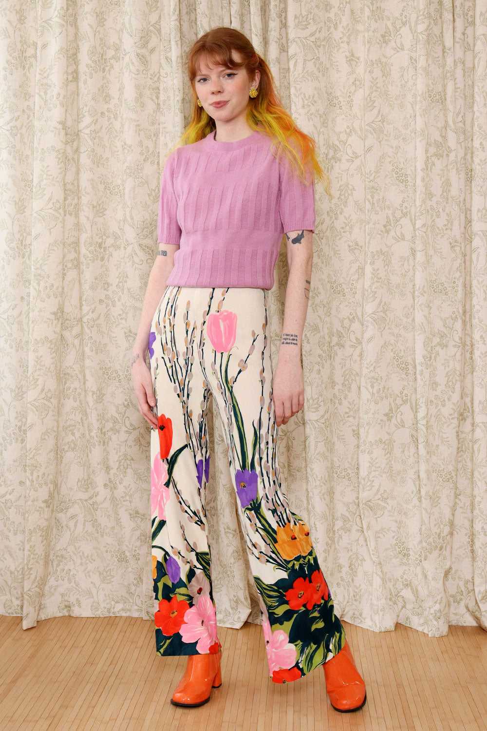 Lilac Modernist Rib Knit S/M - image 4