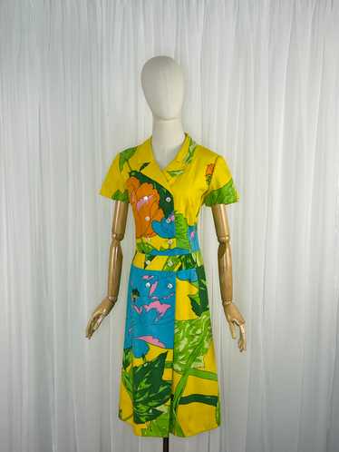 1970s Hanae Mori floral dress