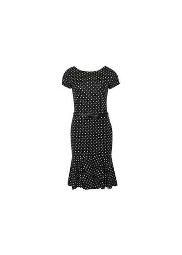 Ganni Black polka-dot crepe dress - image 1