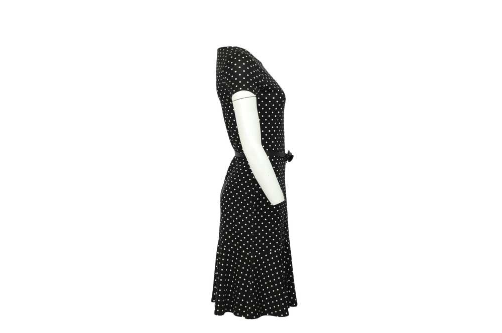 Ganni Black polka-dot crepe dress - image 3