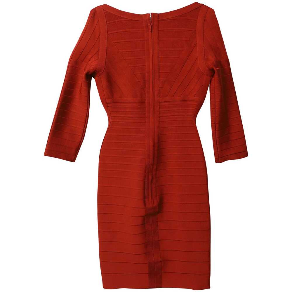 Product Details Red V-neck Bandage Dress - image 5