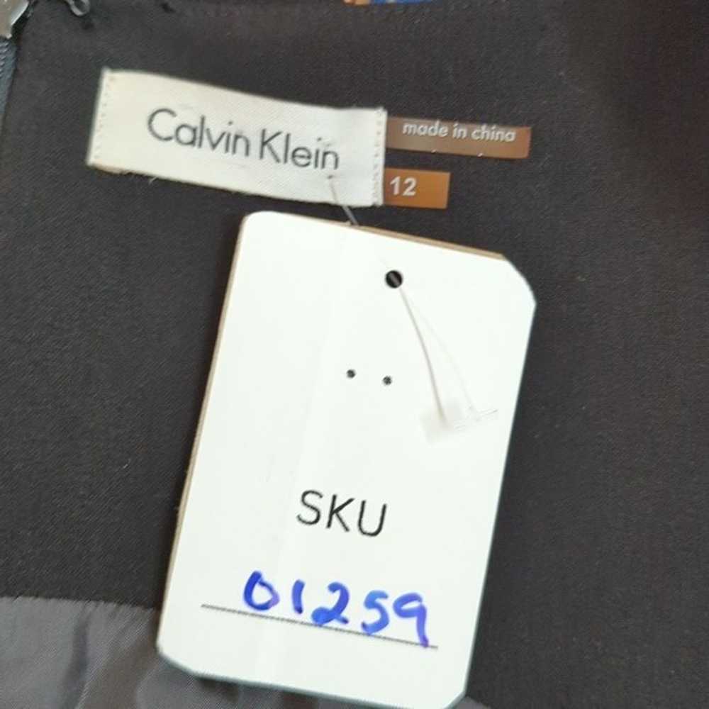 Calvin Klein Starburst Knit Dress Black 12 Busine… - image 6