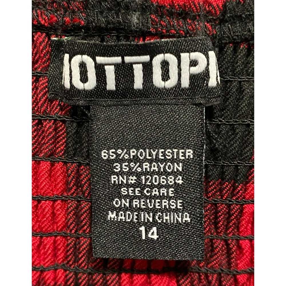 Hot Topic Red and Black Buffalo Plaid Dress With … - image 6