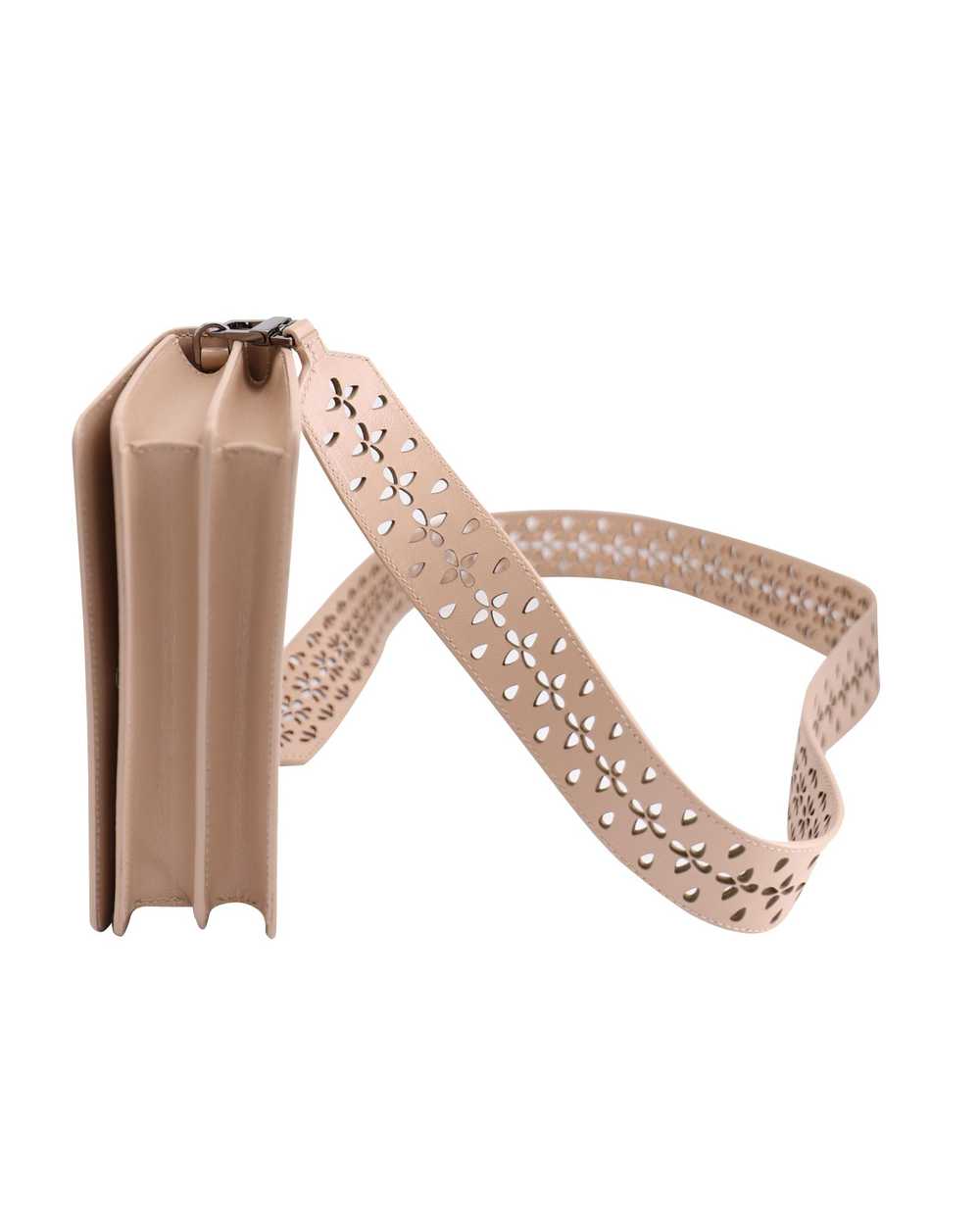 Product Details Pale pink leather laser cut cross… - image 5