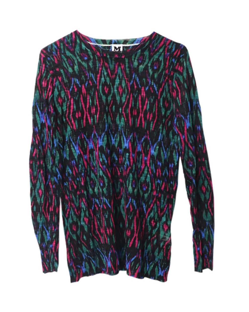 Missoni M multicolour Ikat fine-knit sweater - image 4