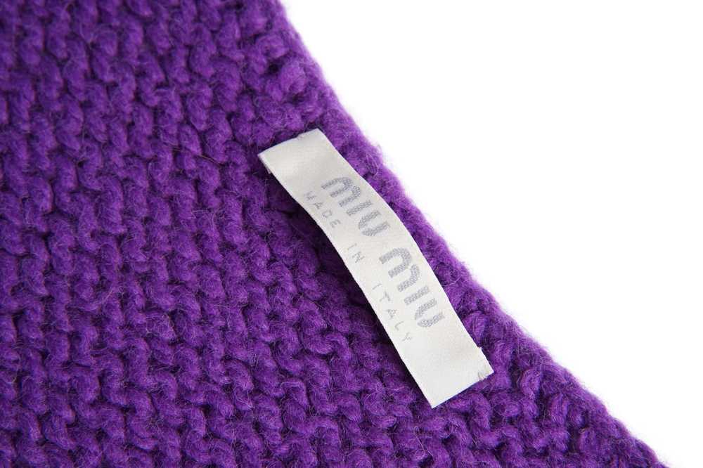Miu Miu F/W1999 Purple Knit Jumper - image 3